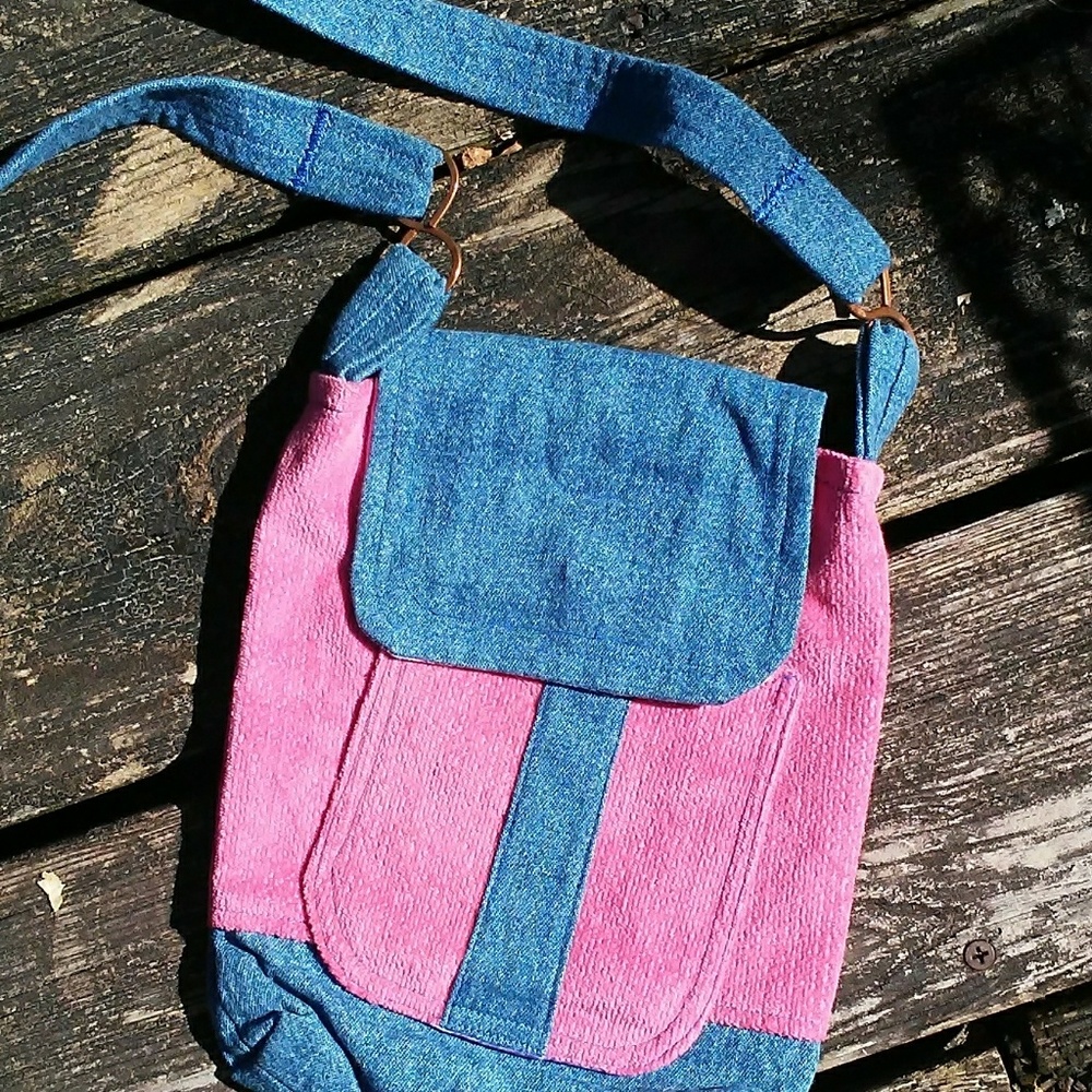 DENIM & PINK VELVET NWT